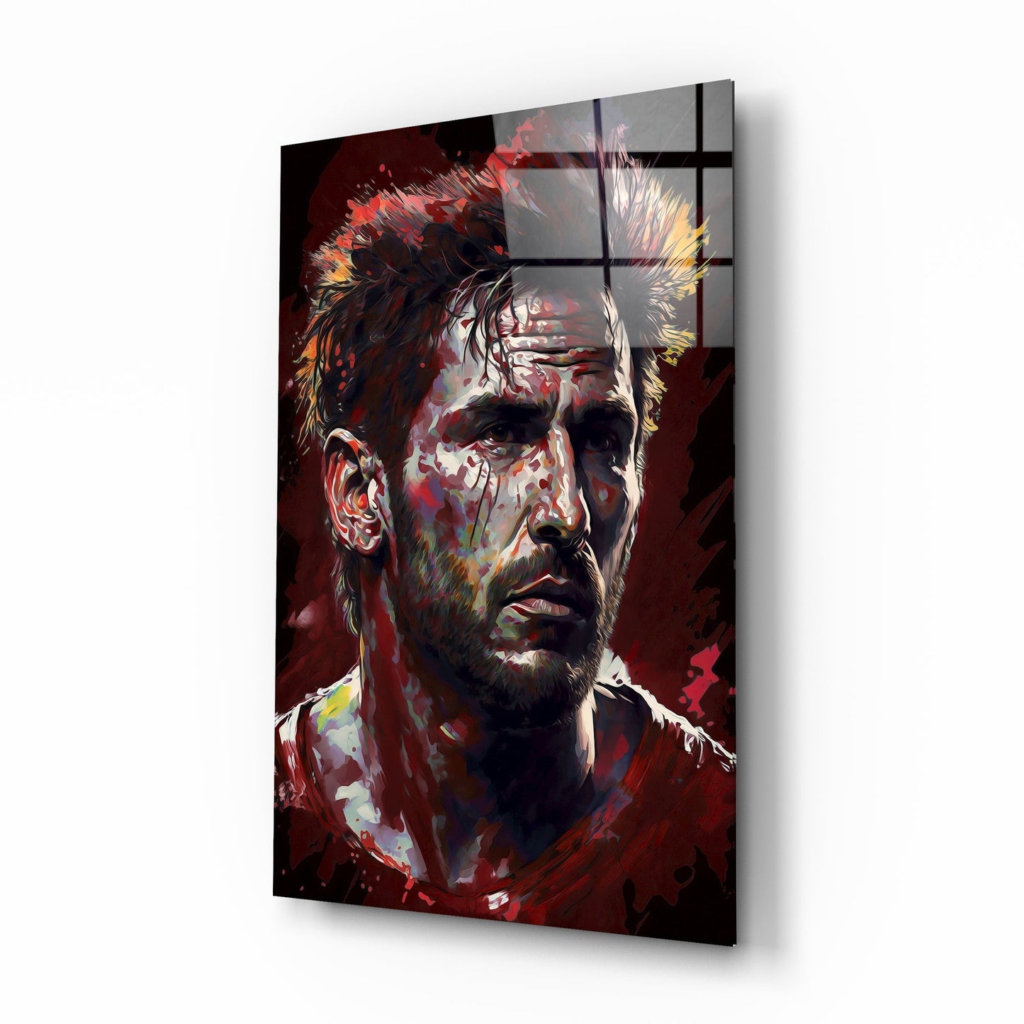 Messi Glass Wall Art || Designers Collection