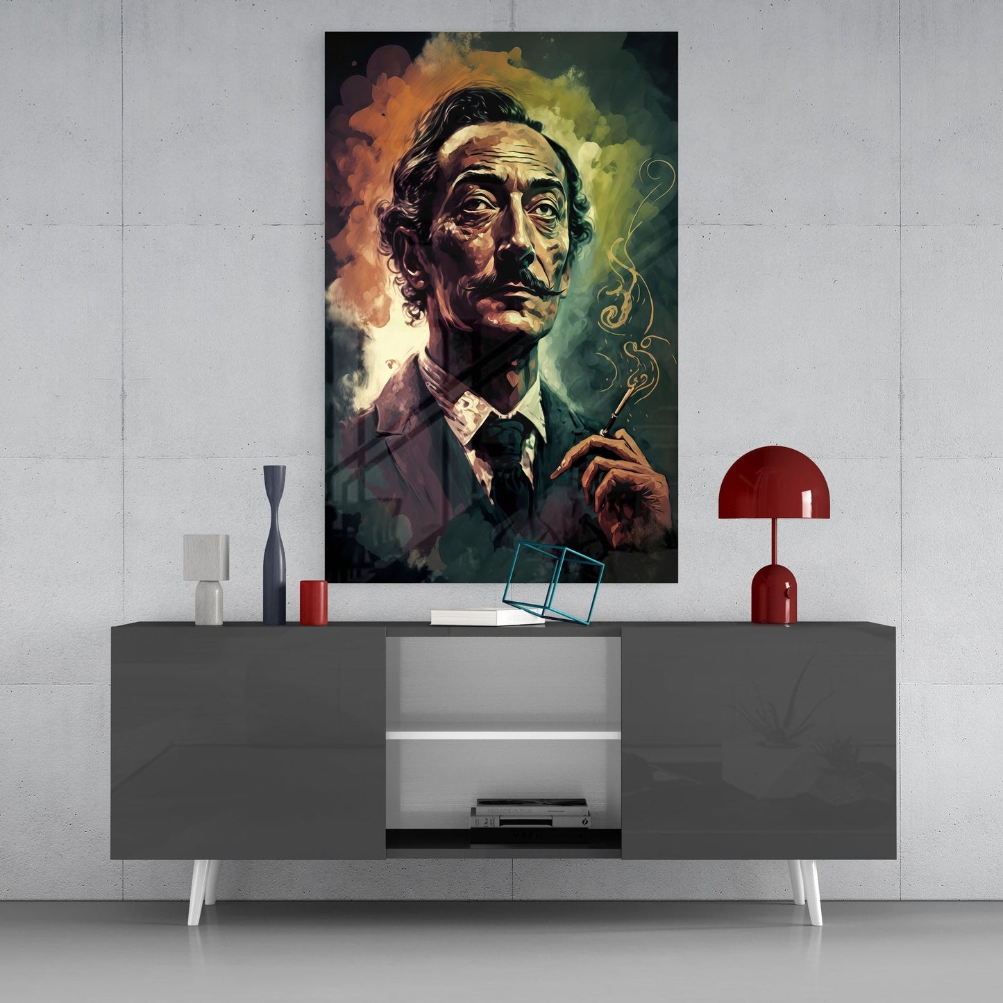 Salvador Dali Glass Wall Art || Designers Collection