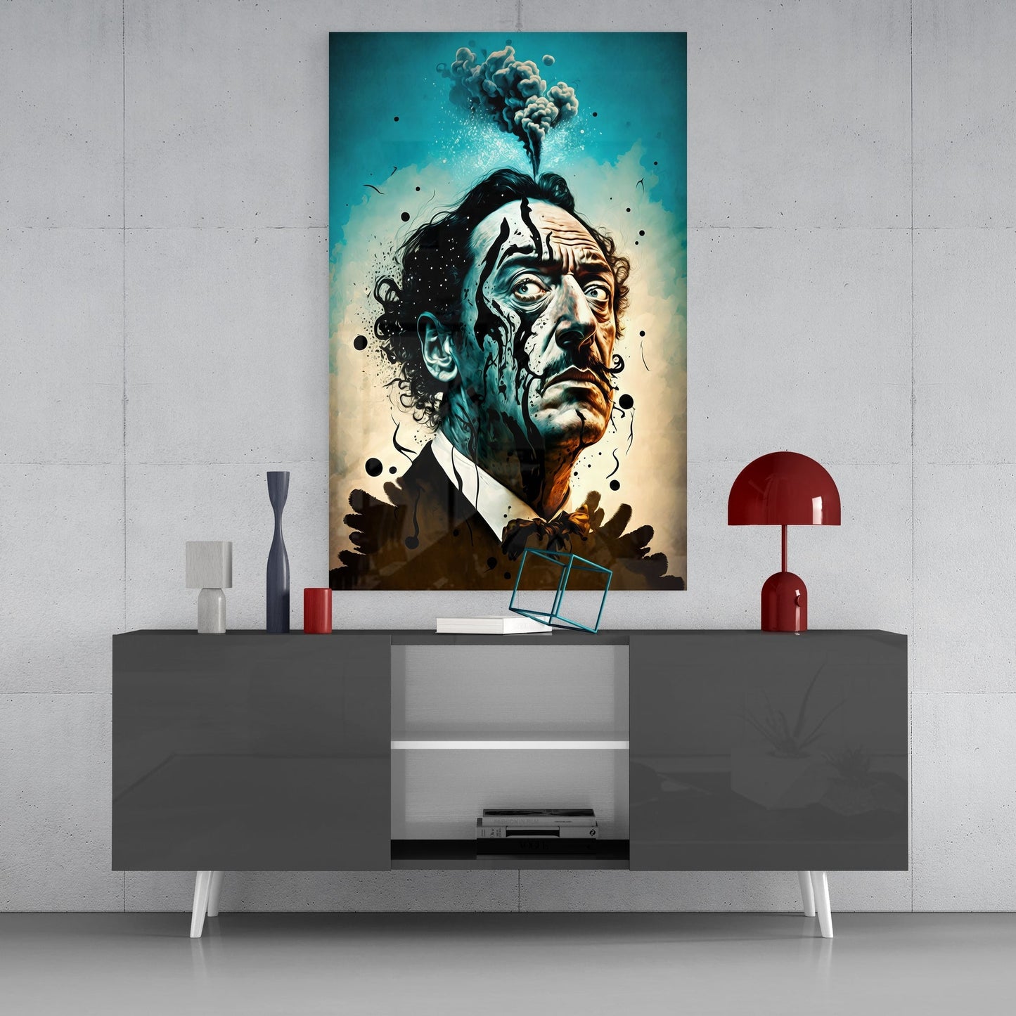 Salvador Dali Glass Wall Art || Designers Collection