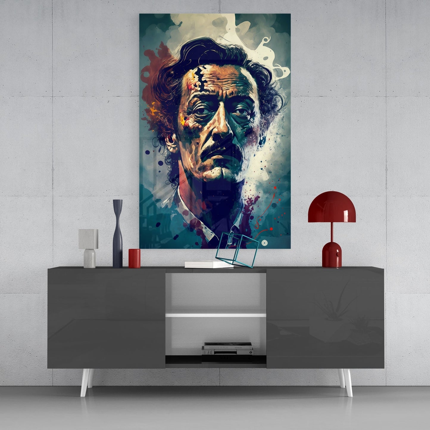 Salvador Dali Glass Wall Art || Designers Collection