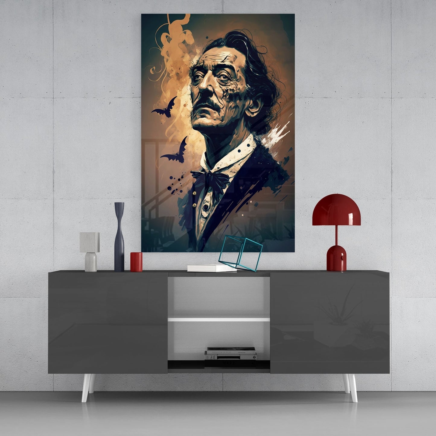 Salvador Dali Glass Wall Art || Designers Collection