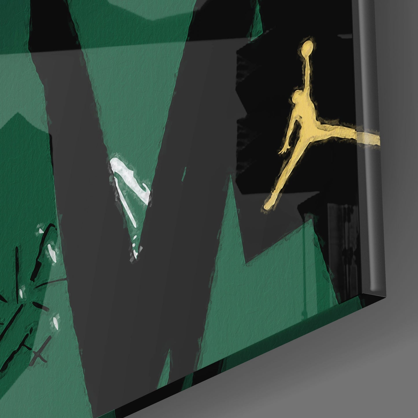 Air Jordan Glass Wall Art || Designers Collection