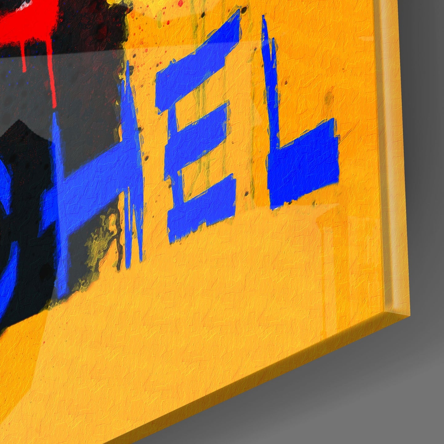 Style of Jean-Michel Basquiat Glass Wall Art || Designers Collection