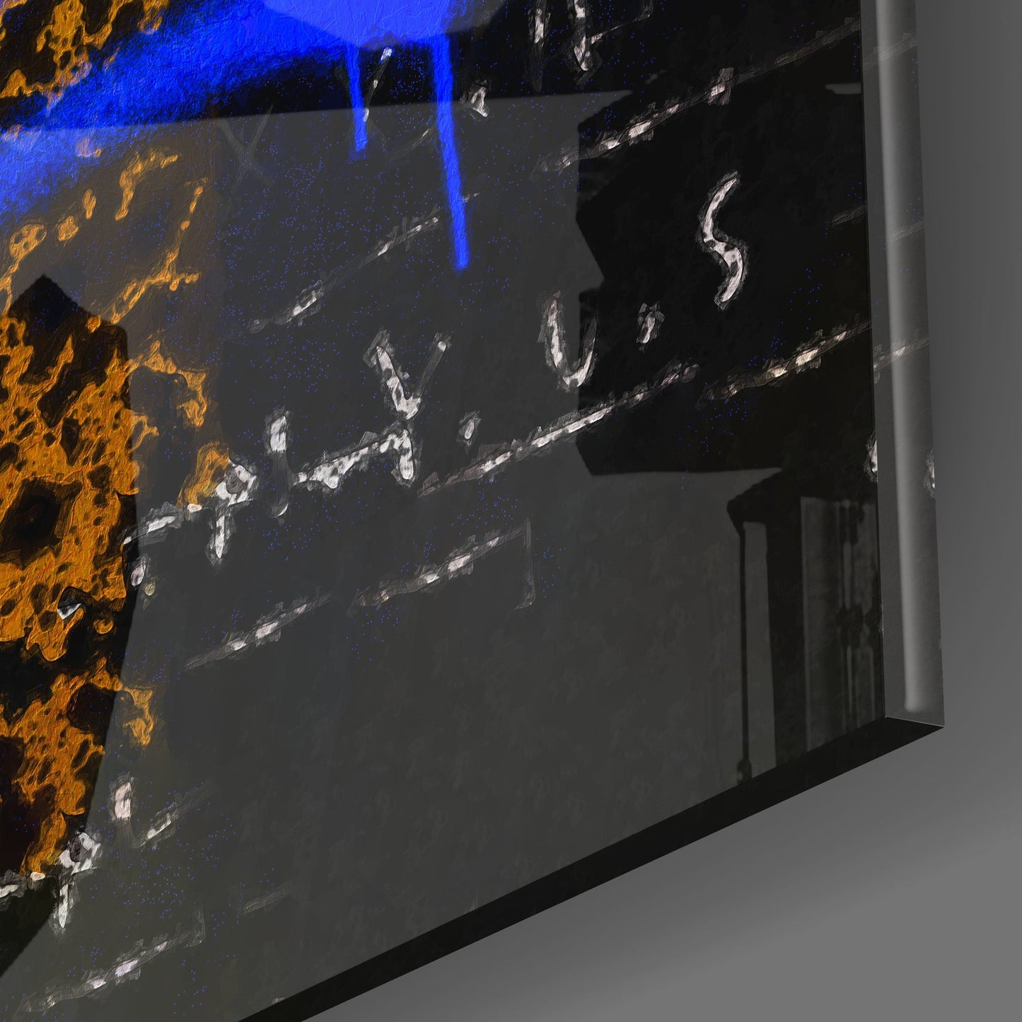 Style of Jean-Michel Basquiat Glass Wall Art || Designers Collection