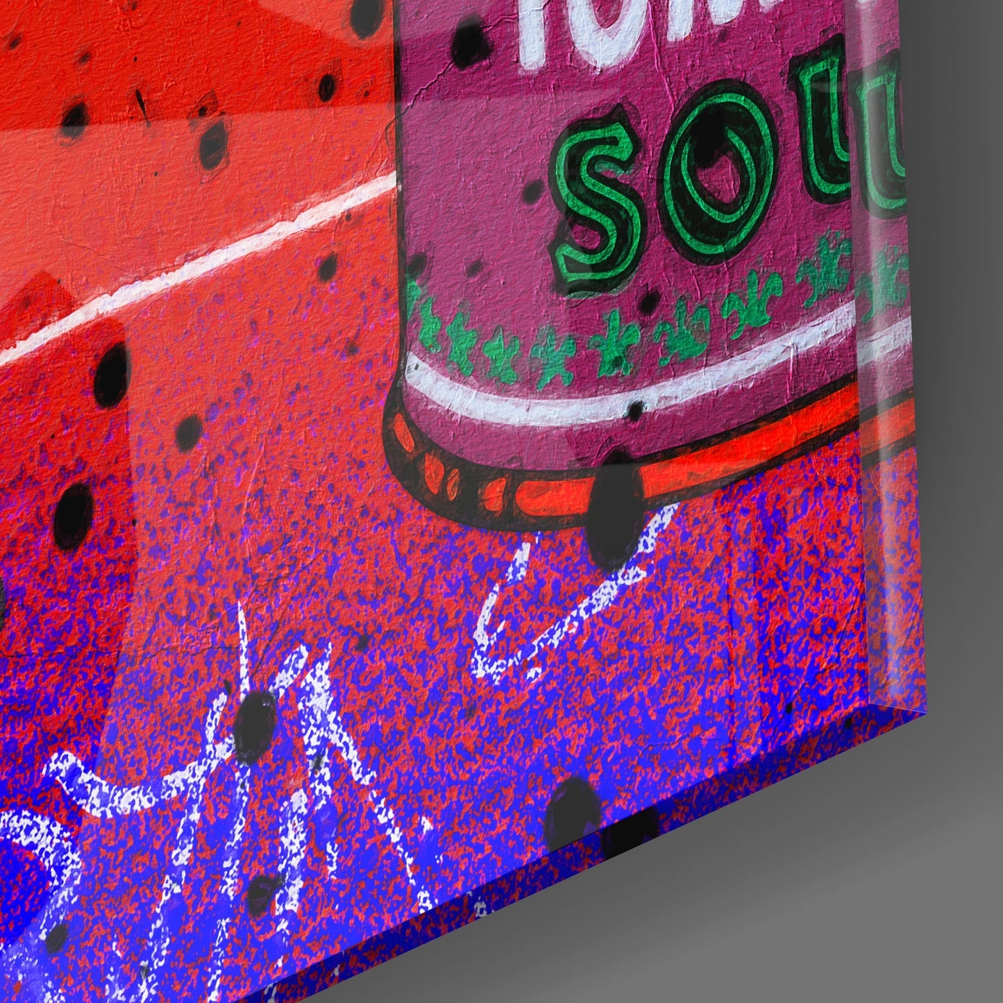 Andy Warhol and Cans Glass Wall Art || Designers Collection