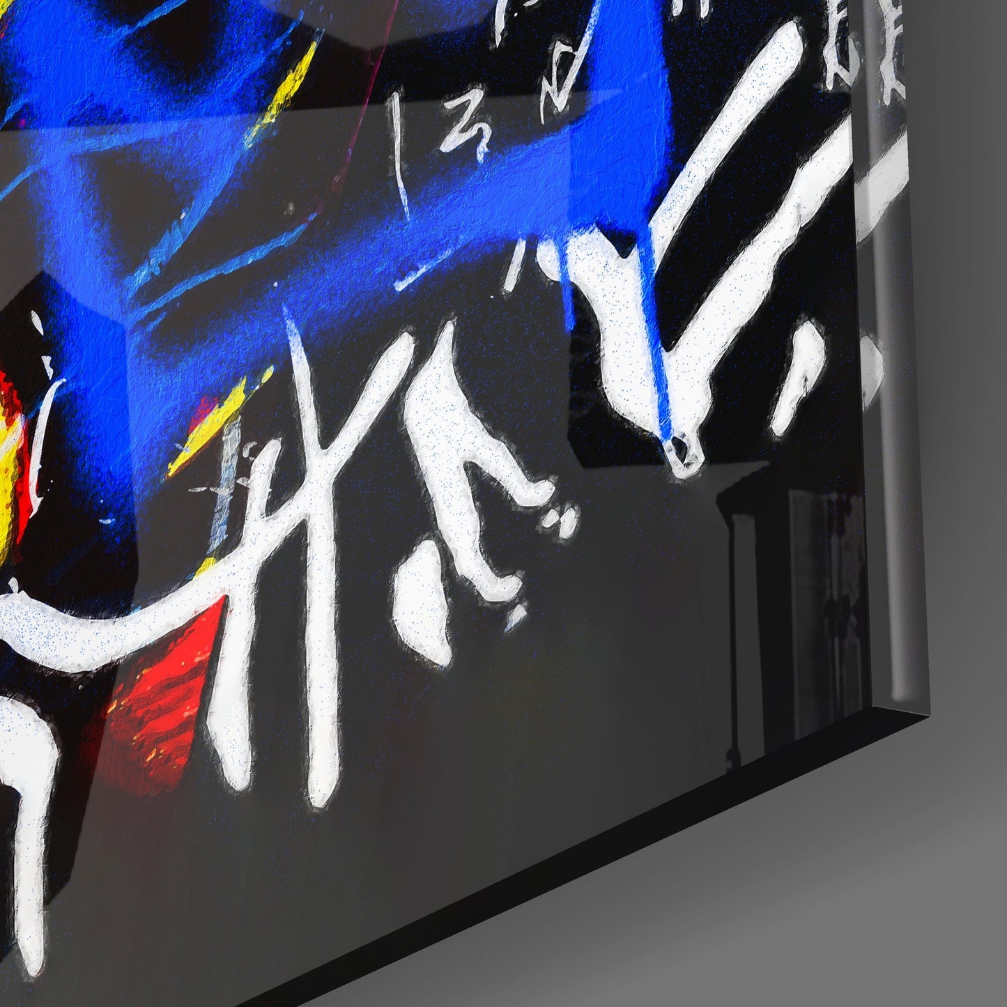 Style of Jean-Michel Basquiat Glass Wall Art || Designers Collection