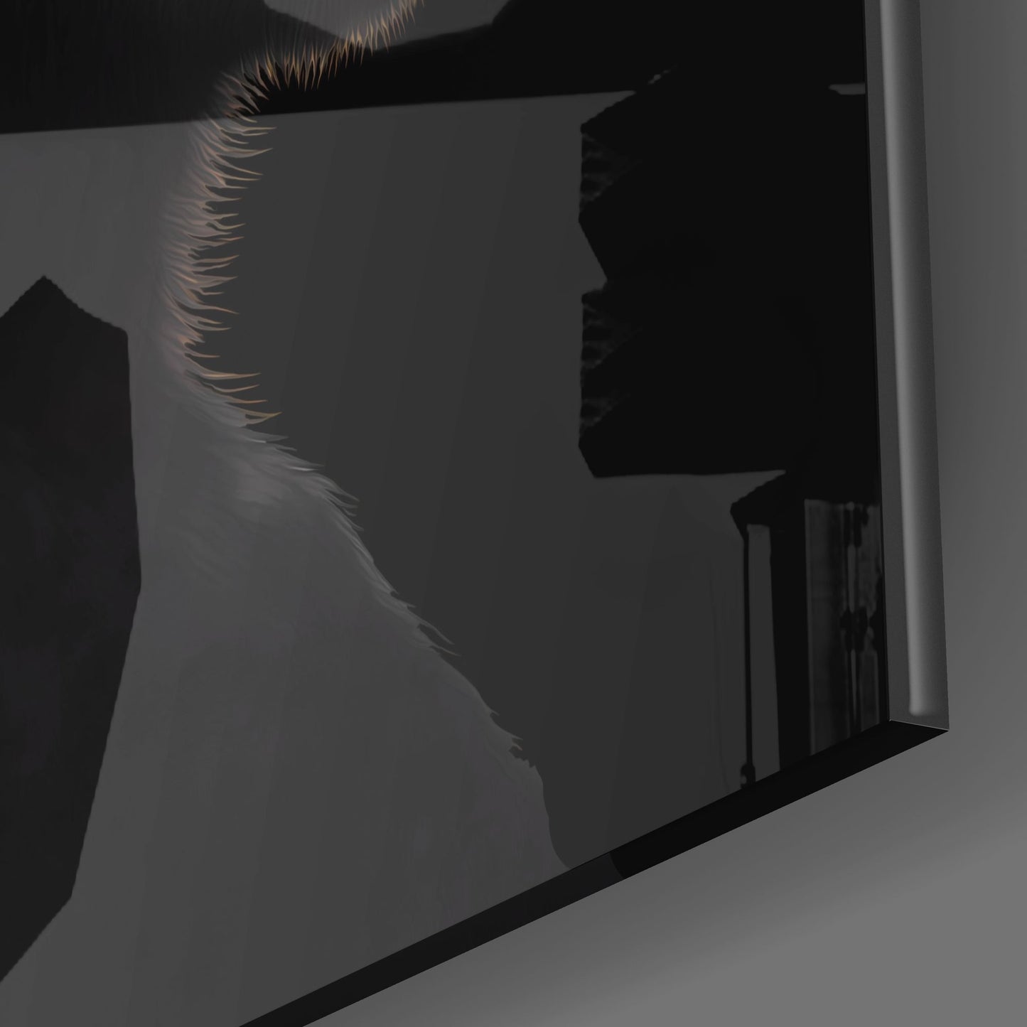 3 Wise Monkeys Glass Wall Art || Designers Collection