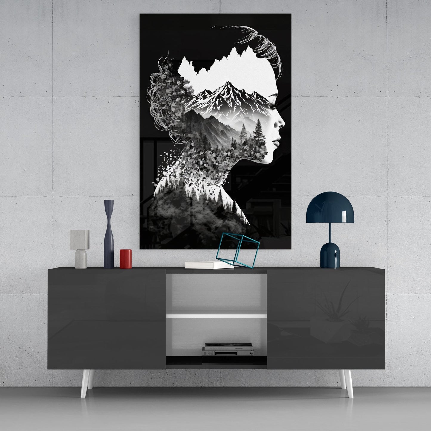 Forest in my Mind Glass Wall Art || Designers Collection