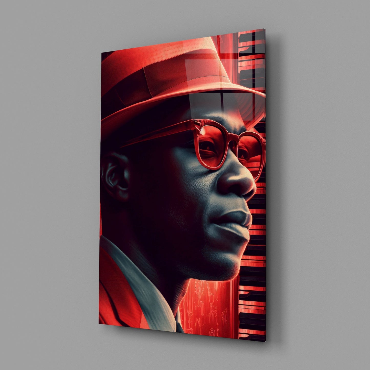 Jazz Glass Wall Art || Designer's Collection