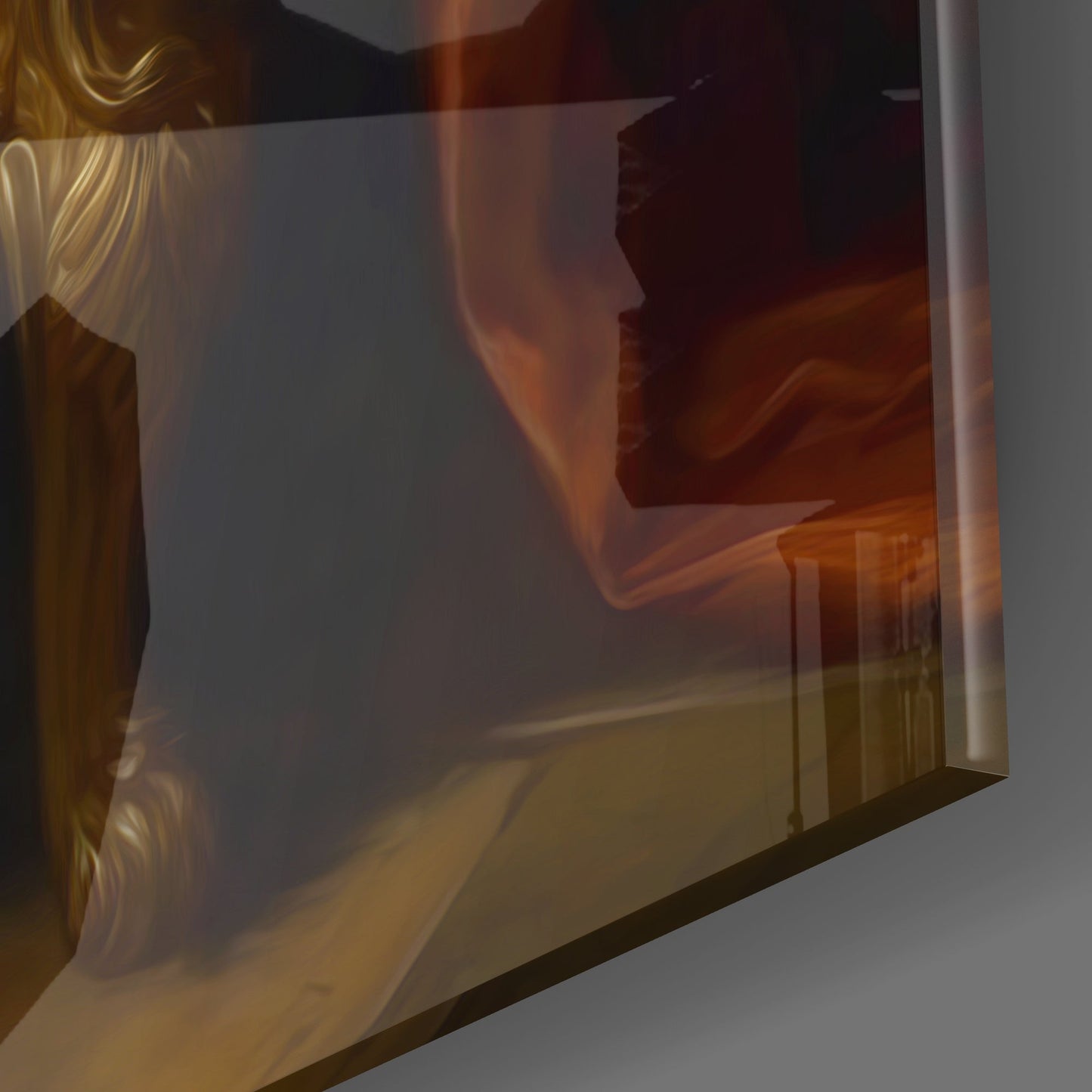 Clown and the Throne Glass Wall Art || Designer's Collection