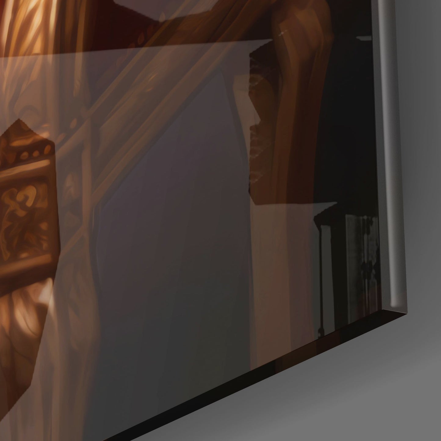 Michael Jackson in the Throne Glass Wall Art || Designer's Collection