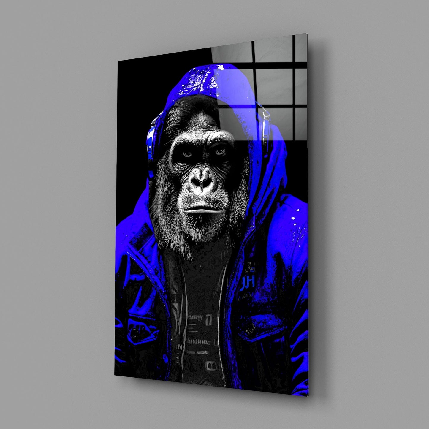 The Ape Glass Wall Art || Designer's Collection