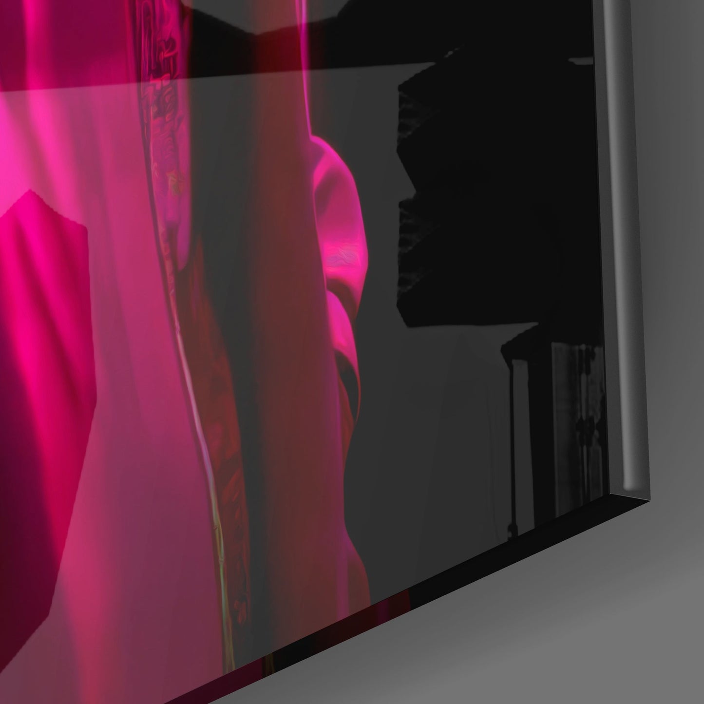 Rhino in Style Glass Wall Art || Designer's Collection