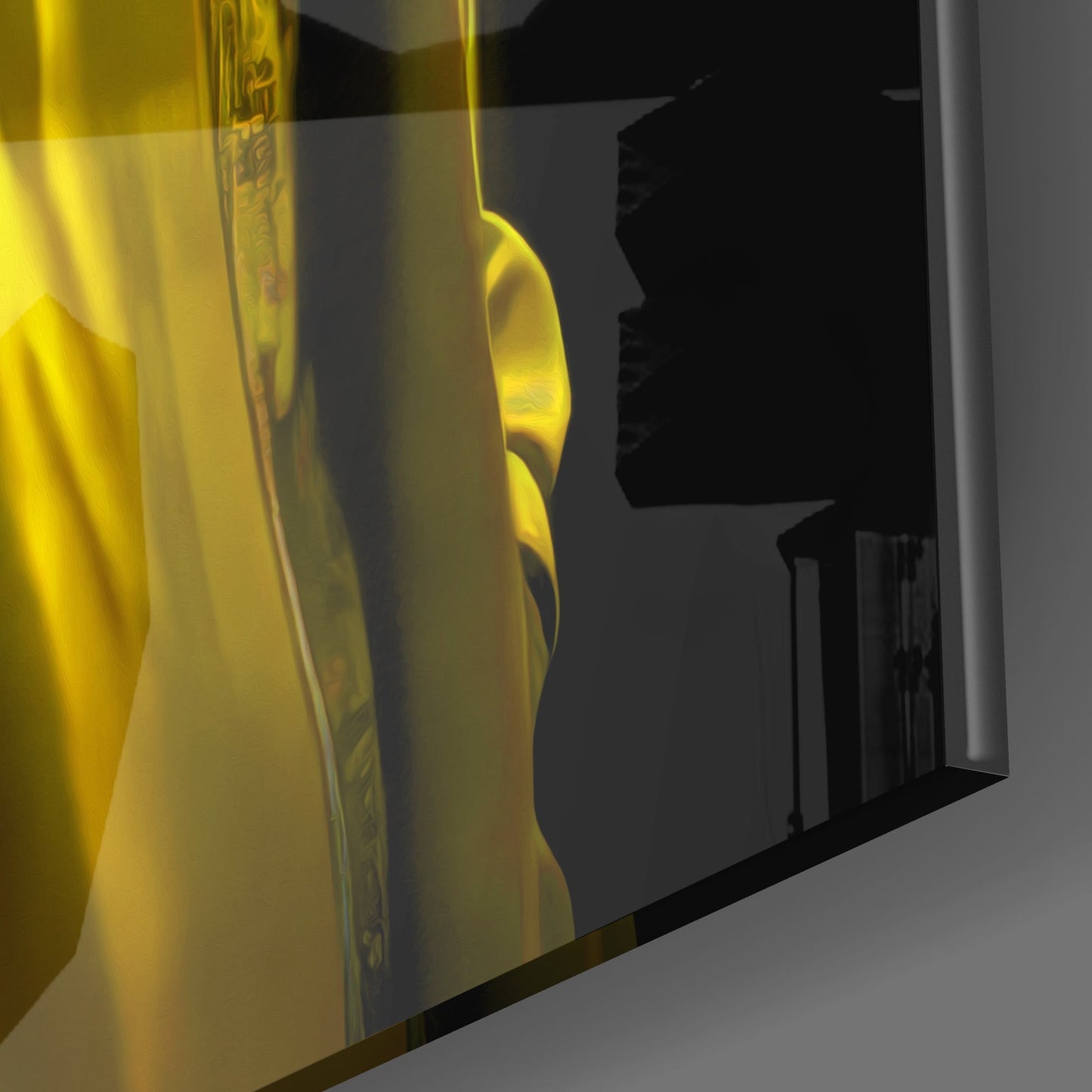 Rhino in Style Glass Wall Art || Designer's Collection