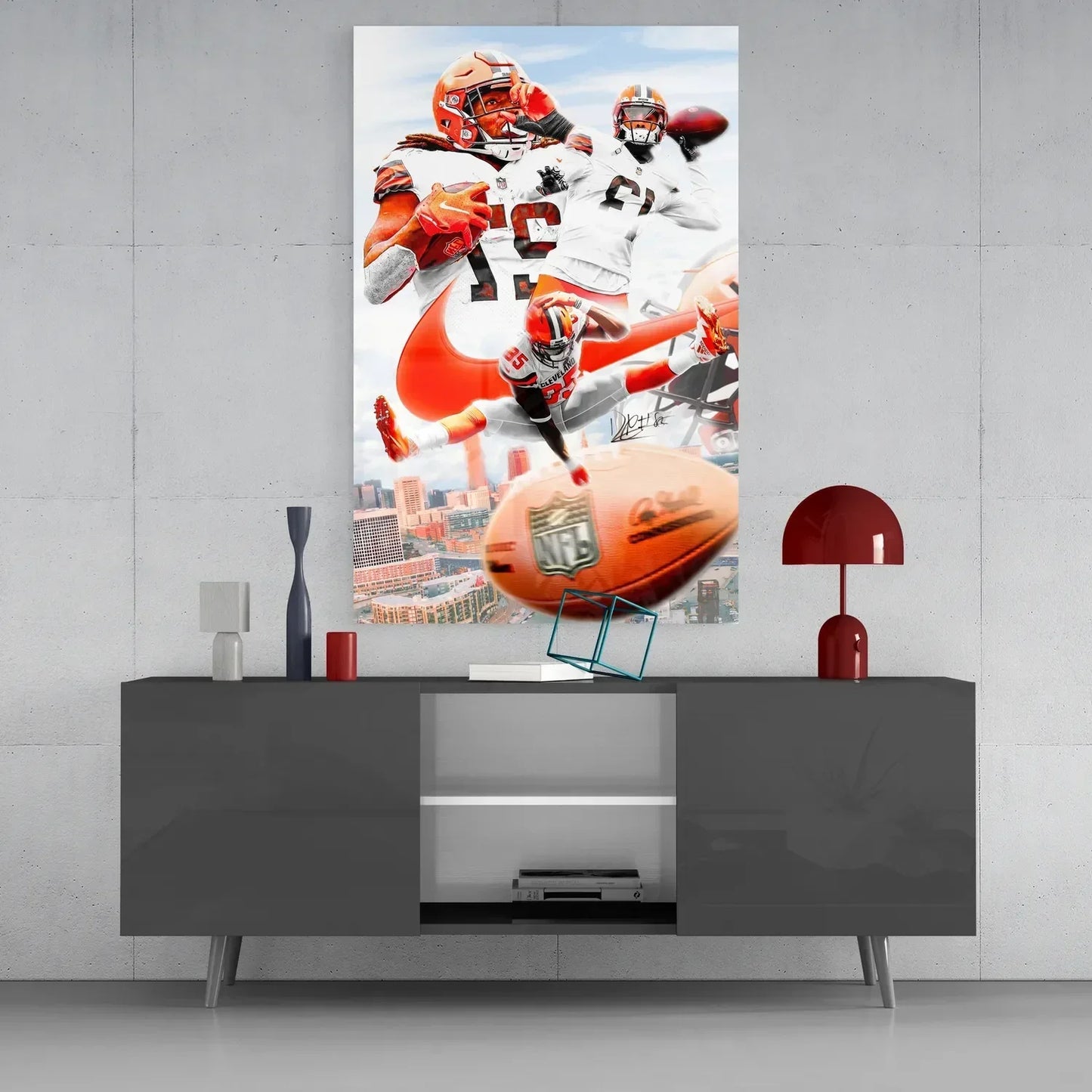 NFL Oyuncuları Cam Tablo || Tasarımcı Koleksiyonu