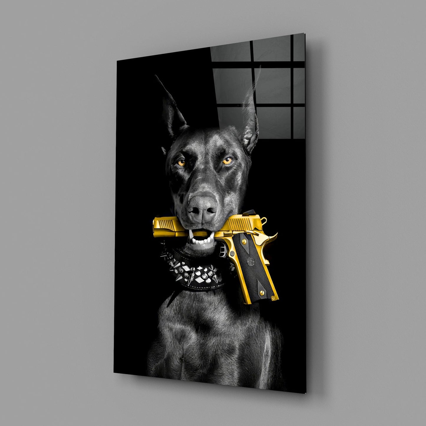 Doberman Cam Tablo || Tasarımcı Koleksiyonu