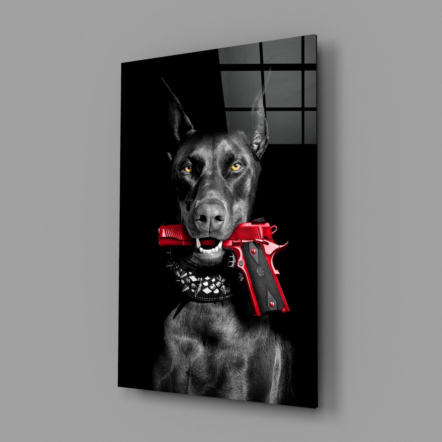 Doberman Cam Tablo || Tasarımcı Koleksiyonu