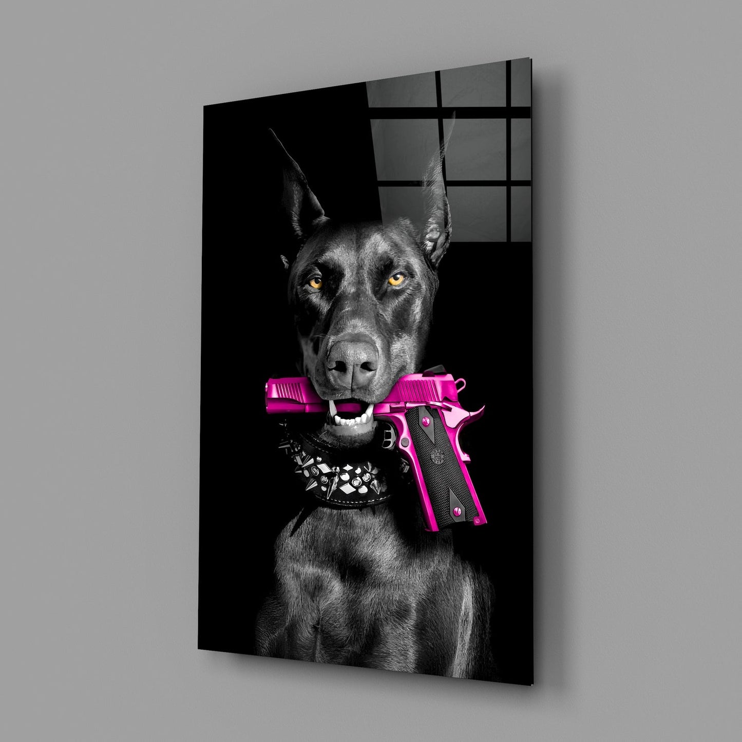 Doberman Cam Tablo || Tasarımcı Koleksiyonu