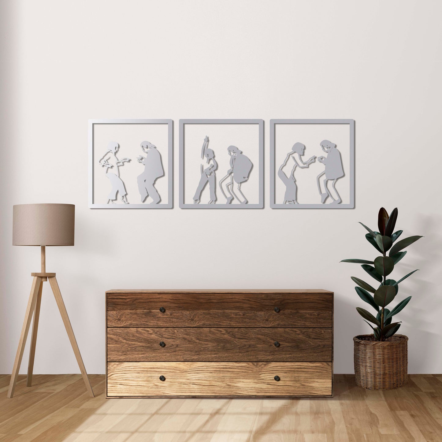 Black Dance – Cult Squares Series Metal Painting