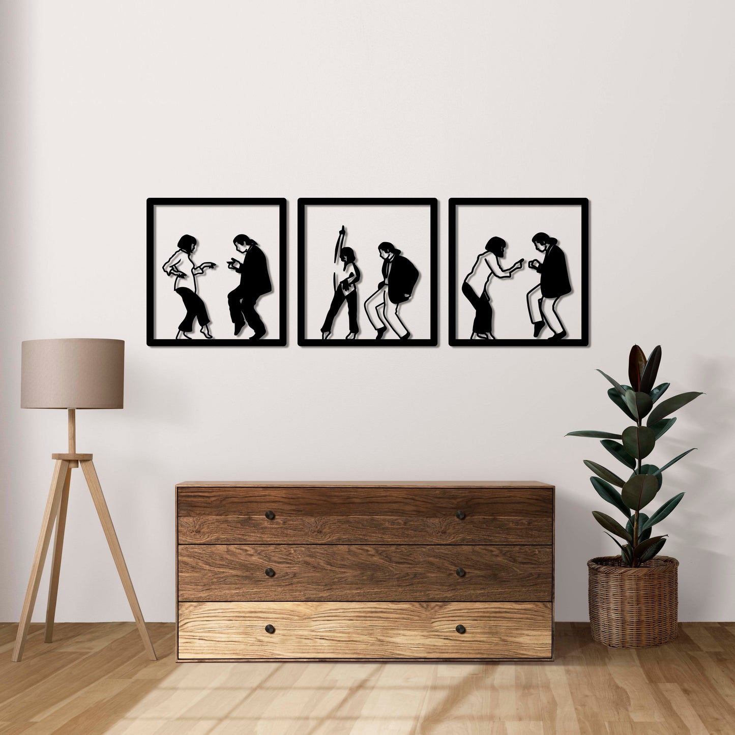 Black Dance – Cult Squares Series Metal Painting