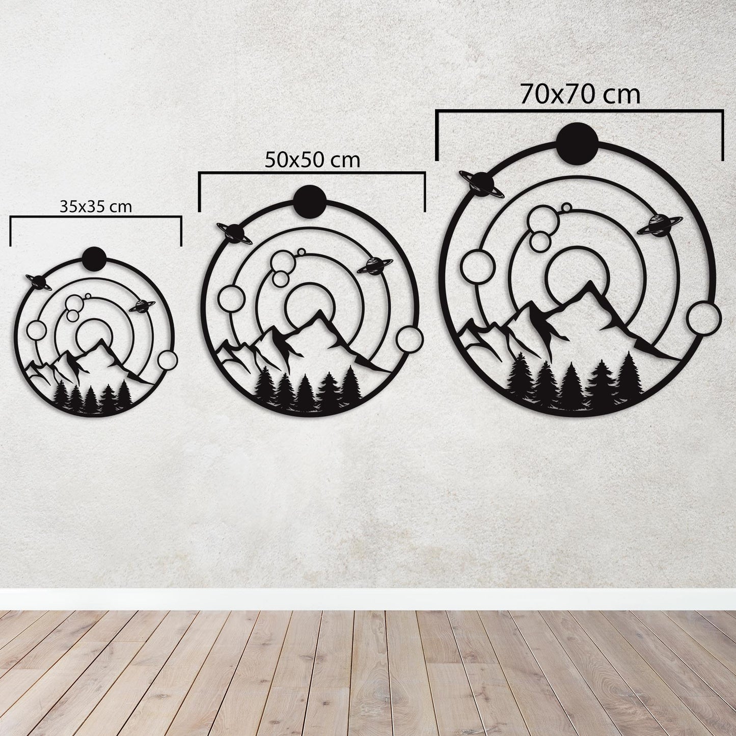 Metal Chart Between the Planets