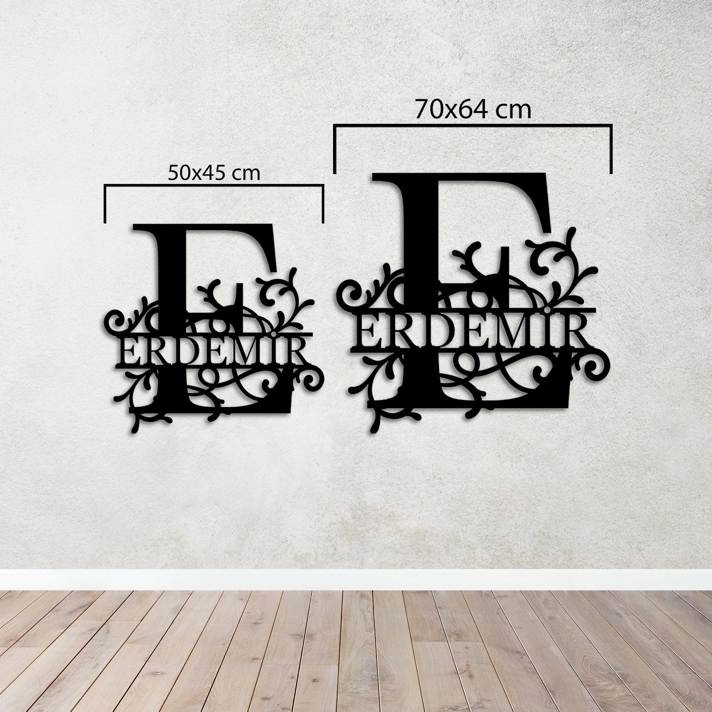 Letter Name Design - Personalized Metal Wall Decor