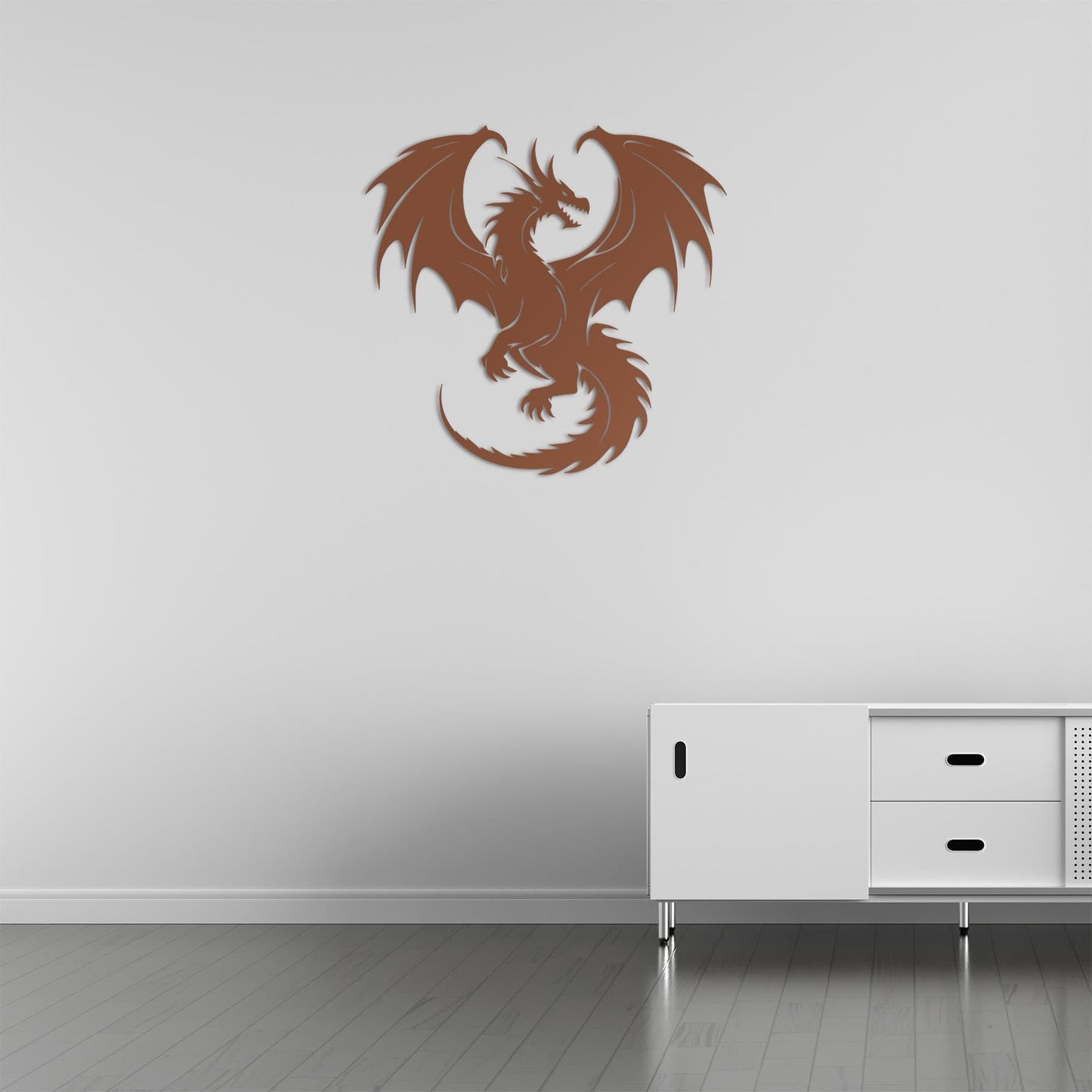 Rise of the Dragon Metal Painting