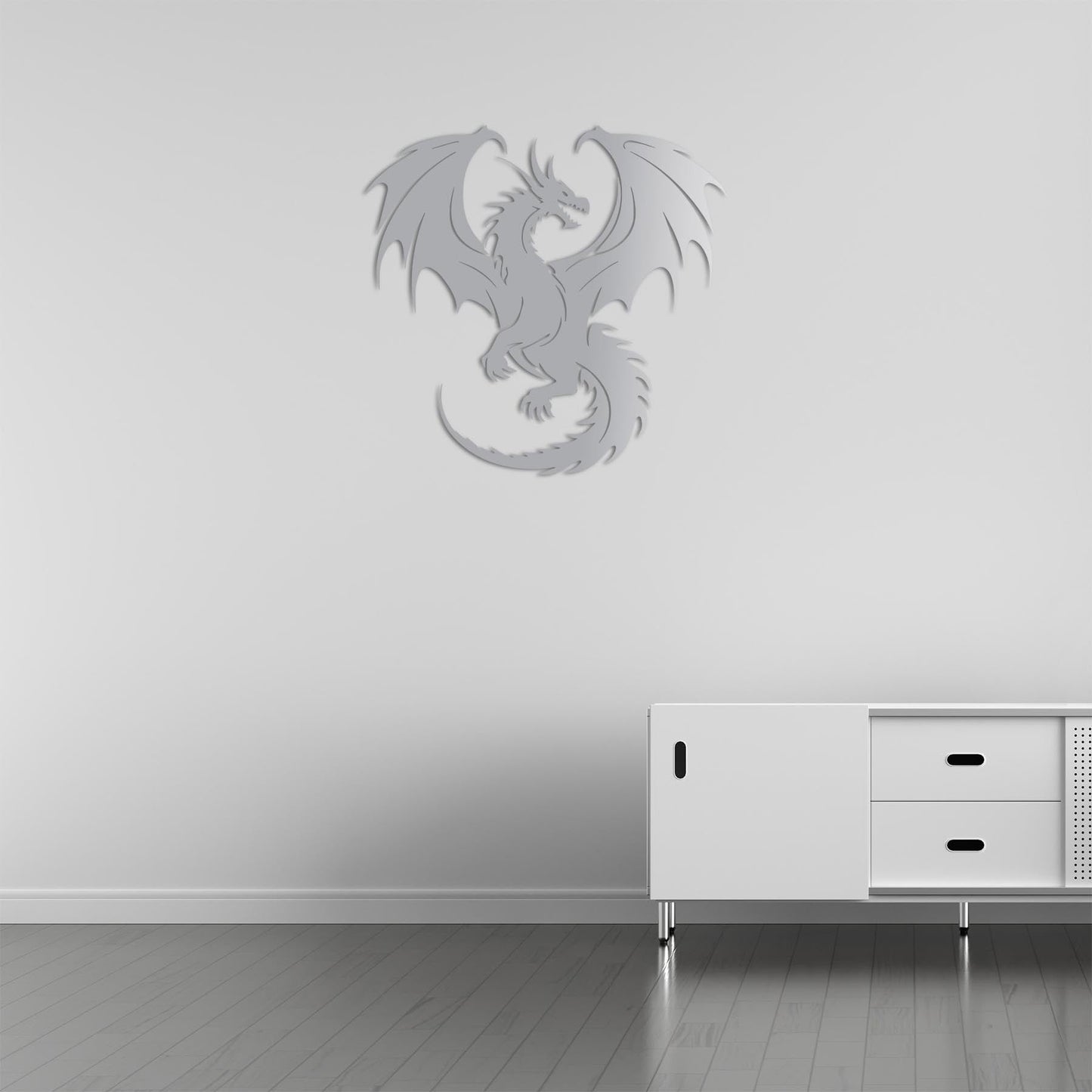 Rise of the Dragon Metal Painting