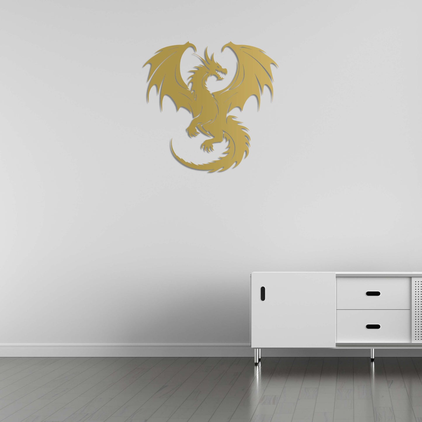 Rise of the Dragon Metal Painting
