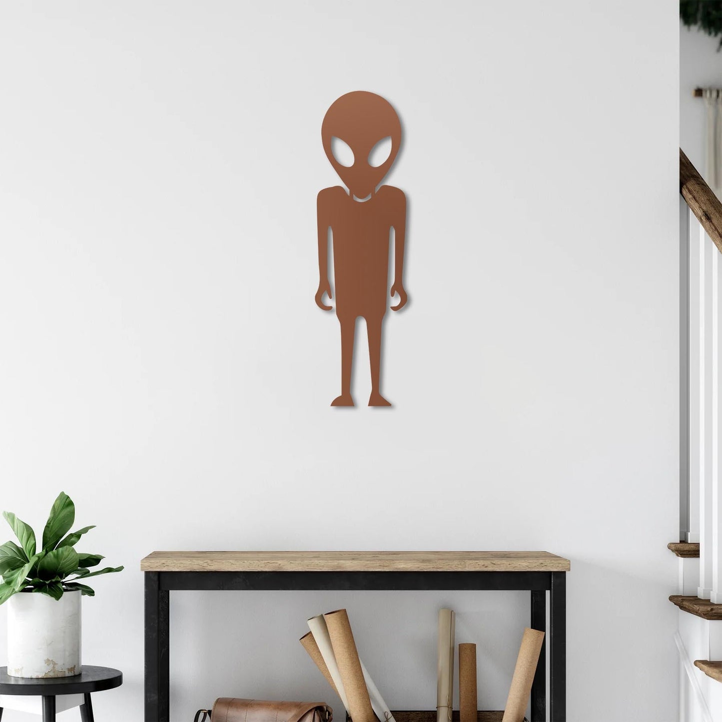 Galactic Visitor Metal Painting