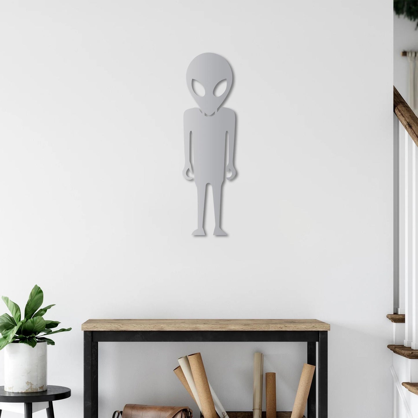 Galactic Visitor Metal Painting