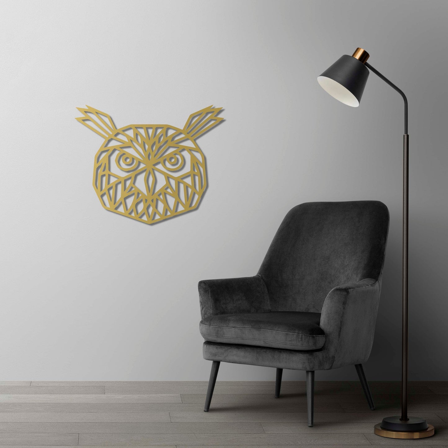 Gece Muhafızı Baykuş Metal Tablo