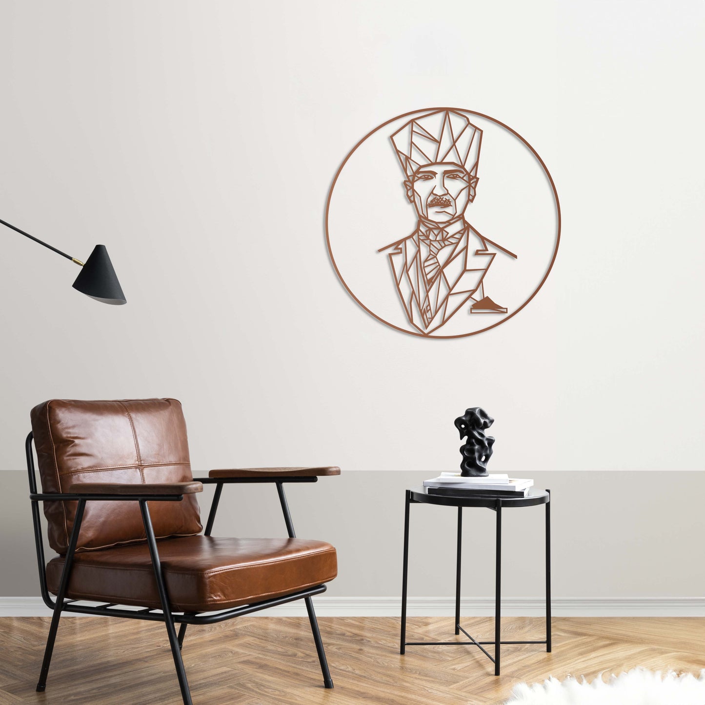 Geometrik Atatürk – Metal Tablo