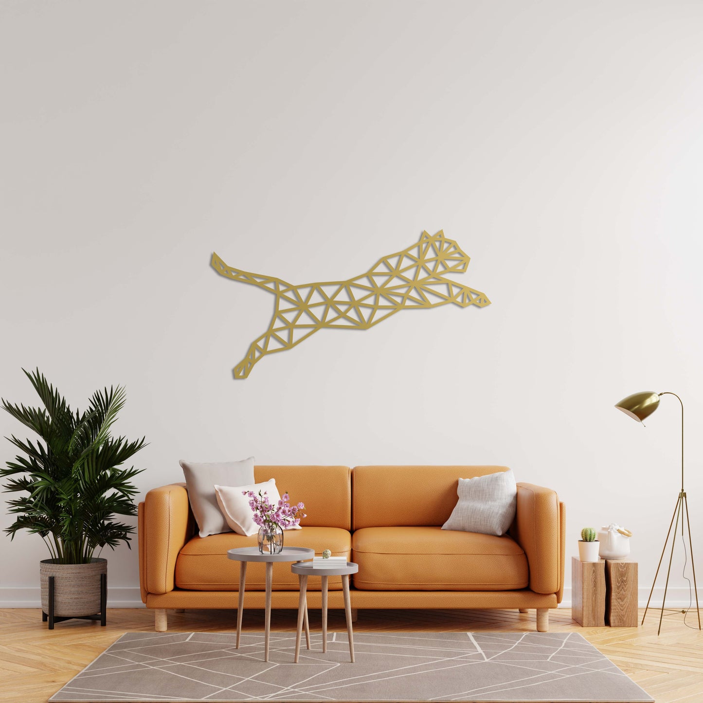 Geometric Leopard Metal Sheet