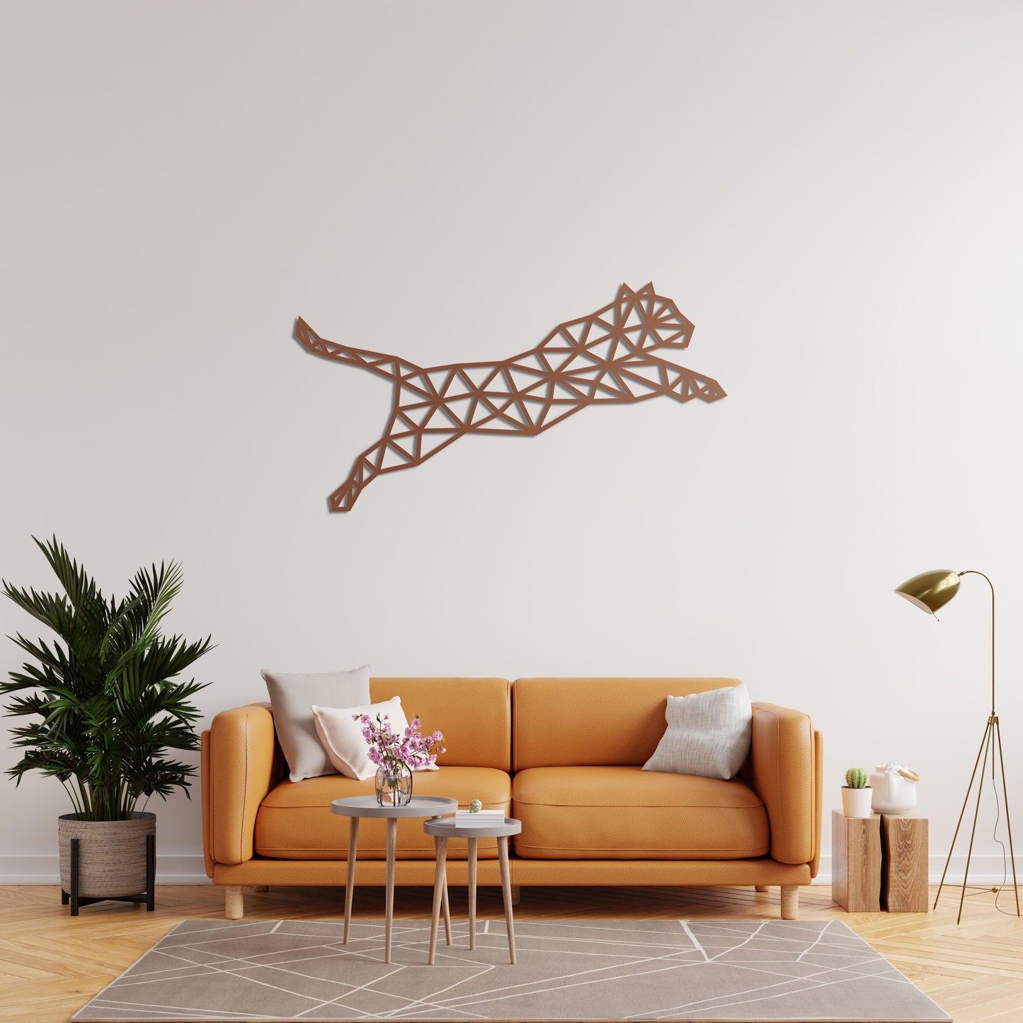 Geometric Leopard Metal Sheet