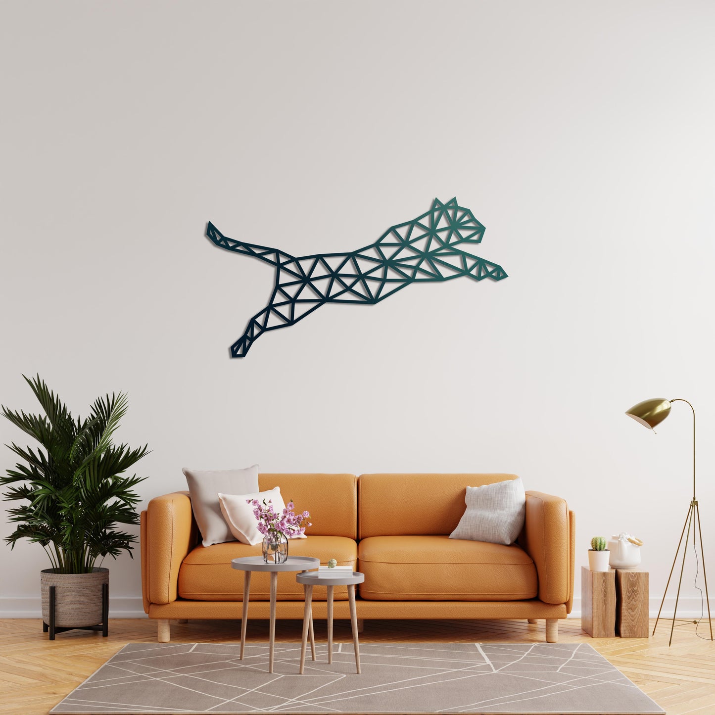 Geometric Leopard Metal Sheet
