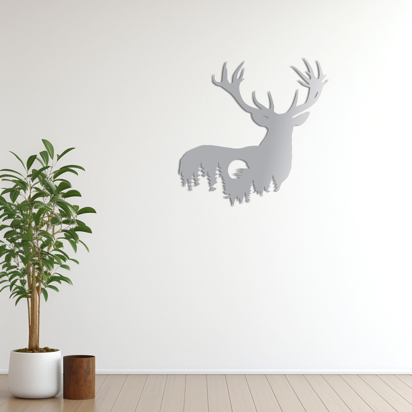 Deer Silhouette Metal Wall Art