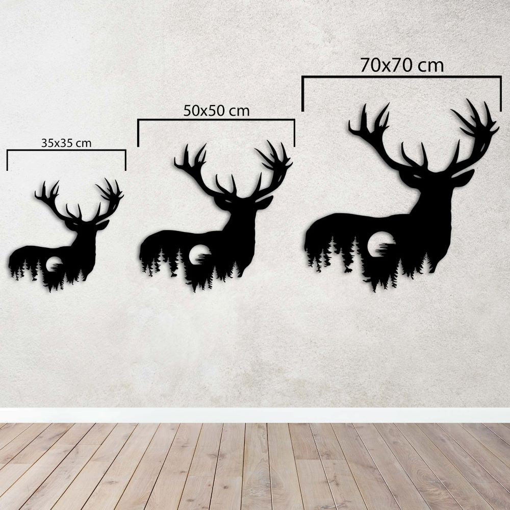 Deer Silhouette Metal Wall Art