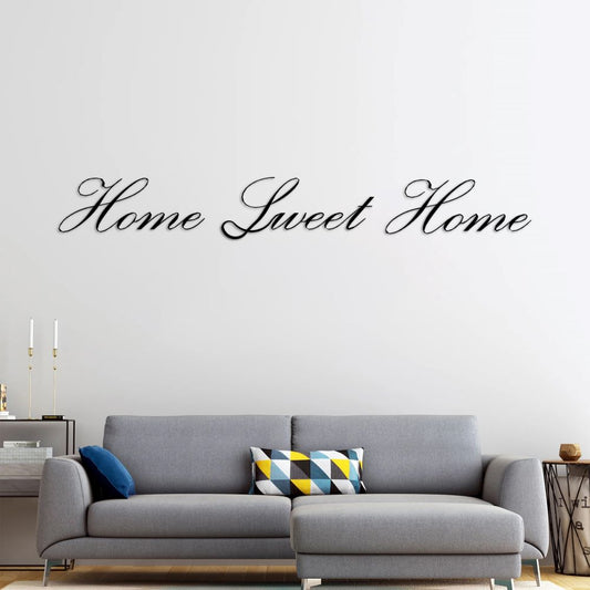 Home Sweet Home Metal Wall Writing