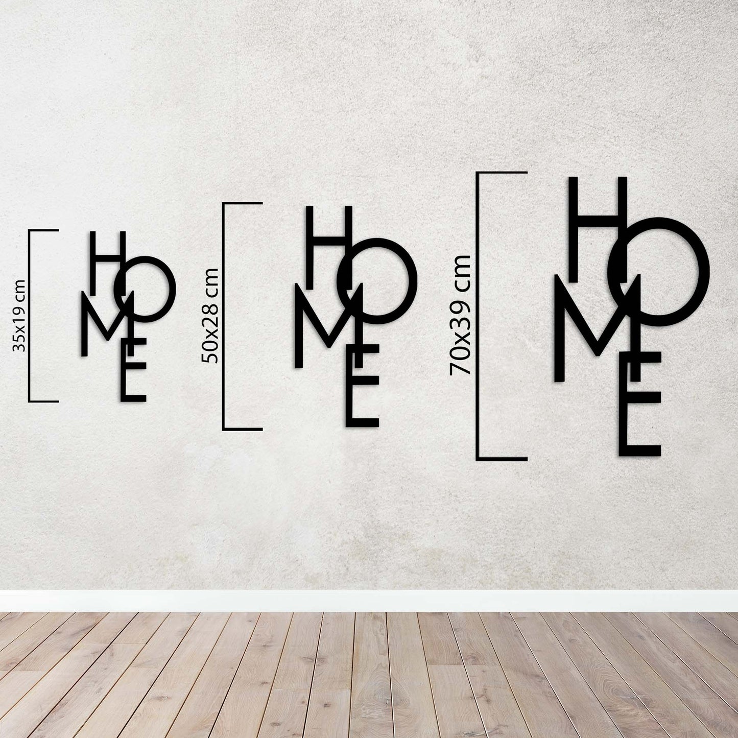 "HOME" Metal Tablo — Ev Gibisi Yok