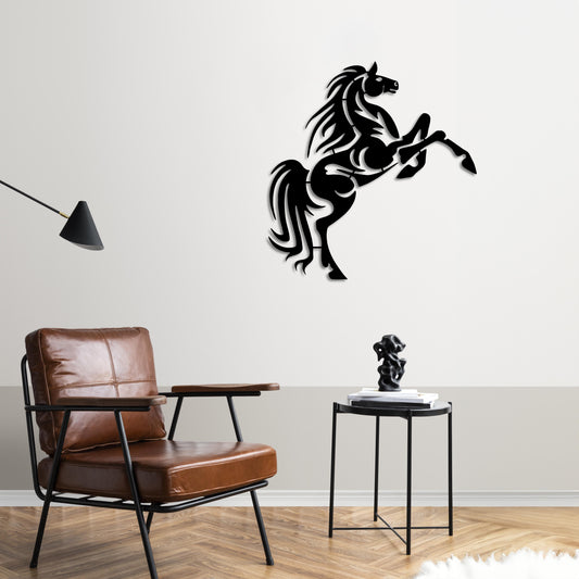 Free Running Horse Metal Painting