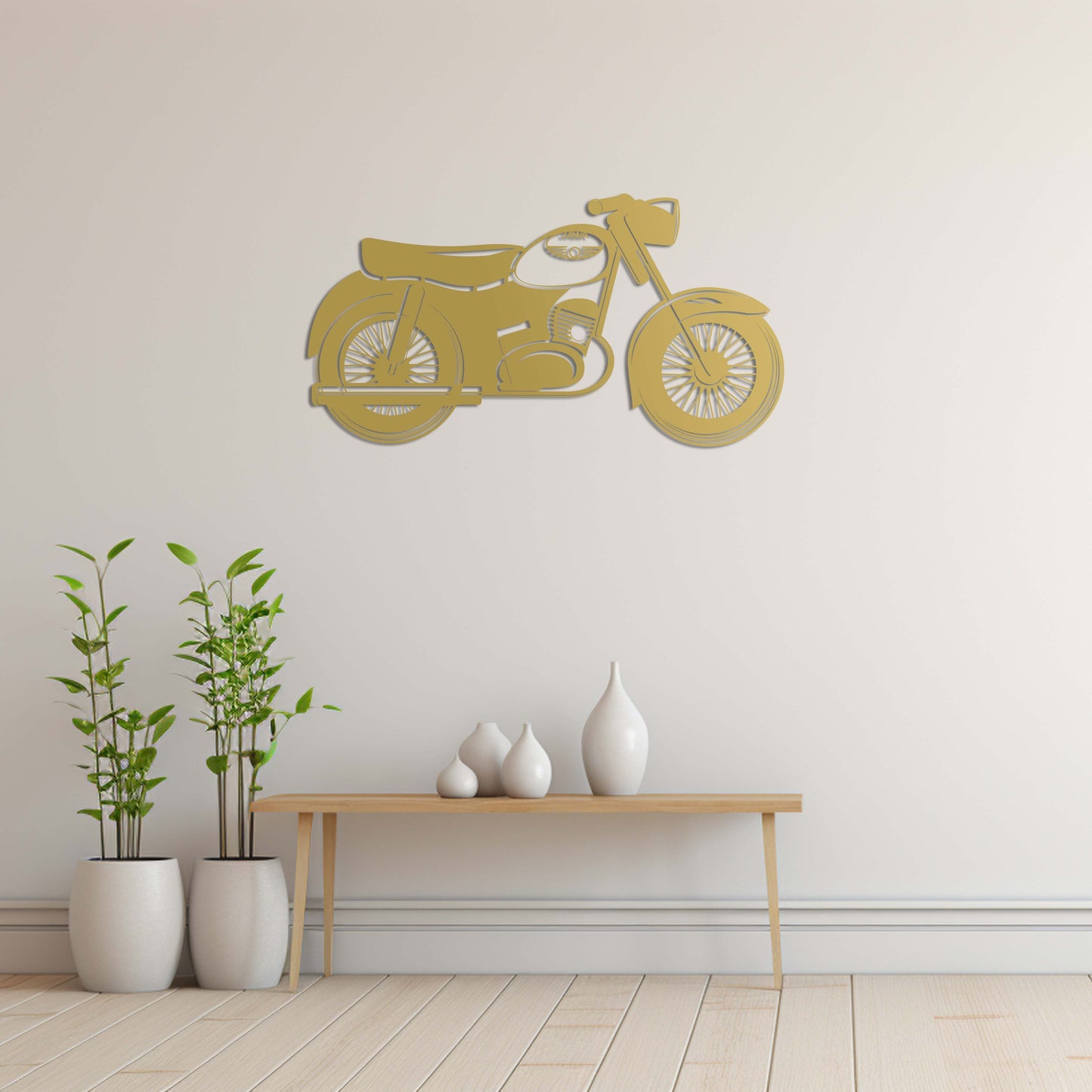 Classic Jawa Motorcycle – Metal Painting