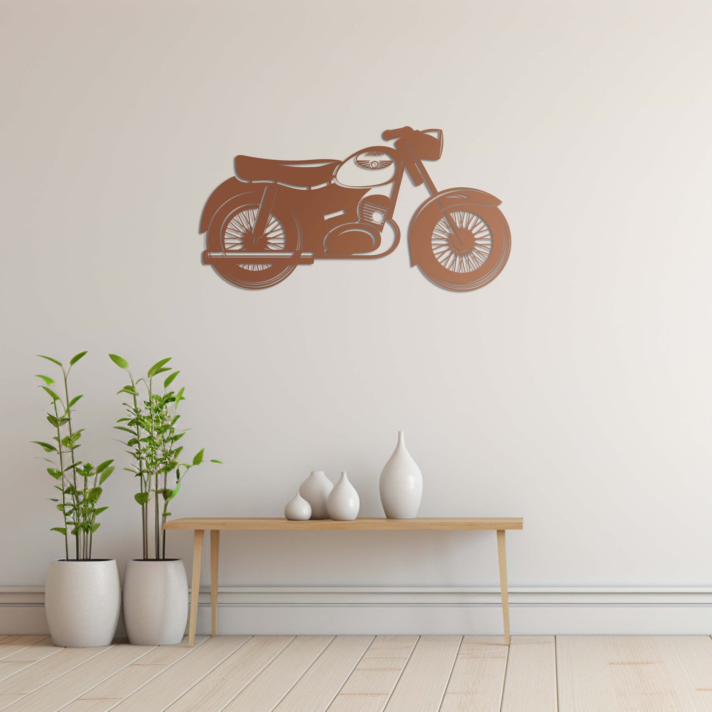 Classic Jawa Motorcycle – Metal Painting