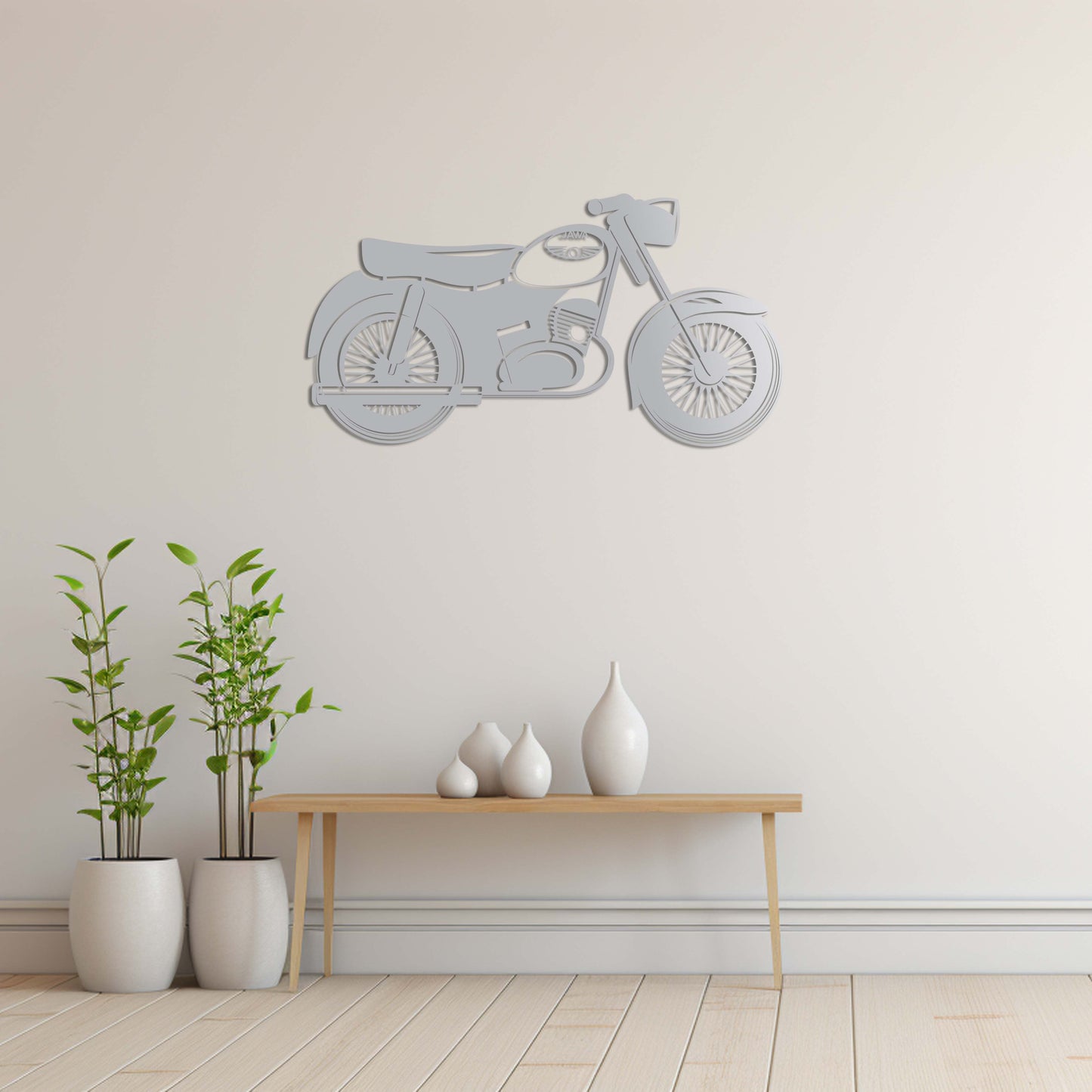 Classic Jawa Motorcycle – Metal Painting