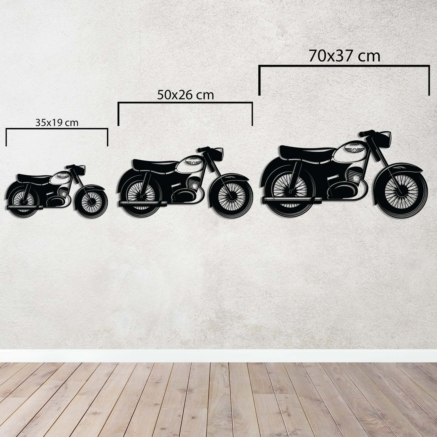Classic Jawa Motorcycle – Metal Painting
