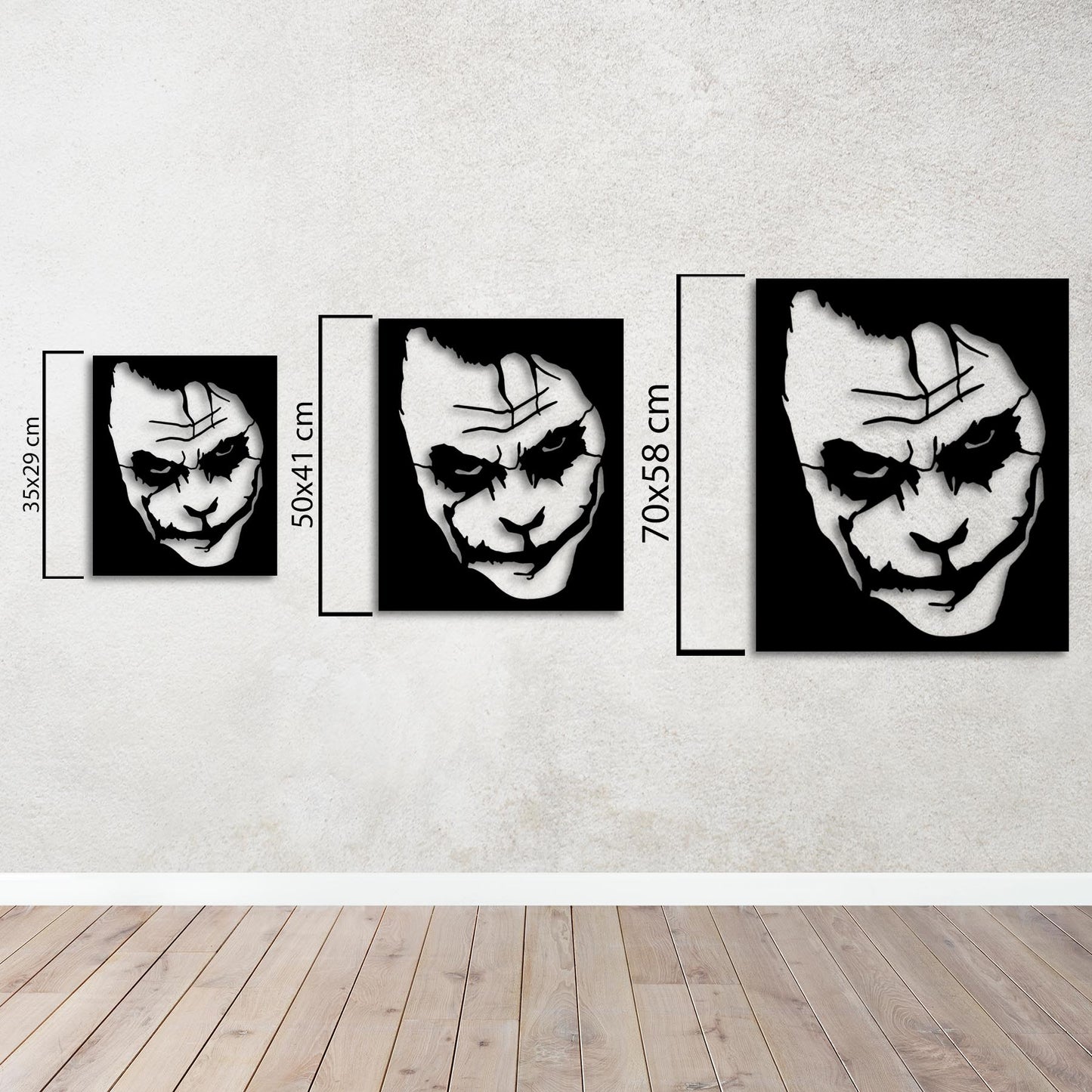 Kaosun Yüzü Joker Metal Tablo
