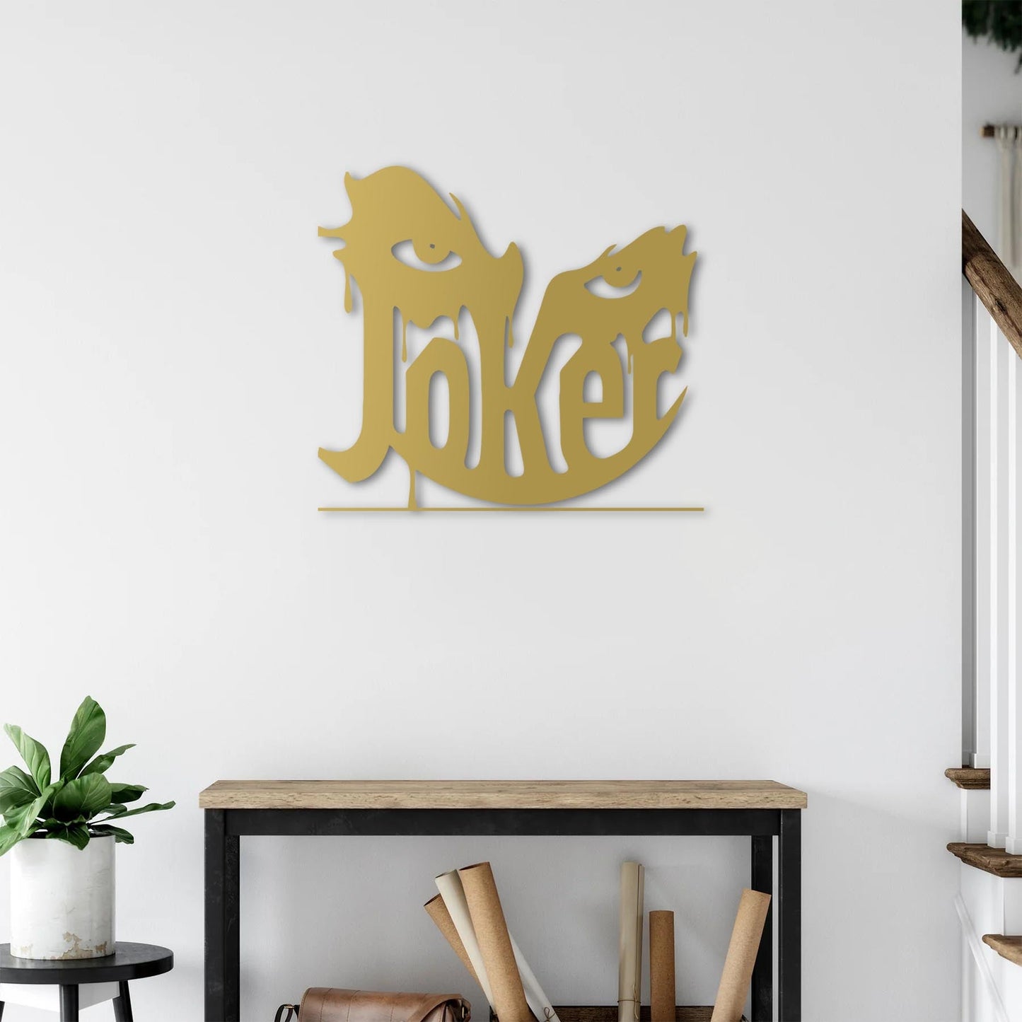 Joker'in Gözleri Metal Tablo