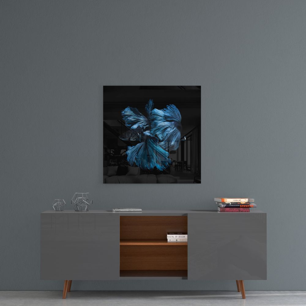 Betta Balık Cam Tablo