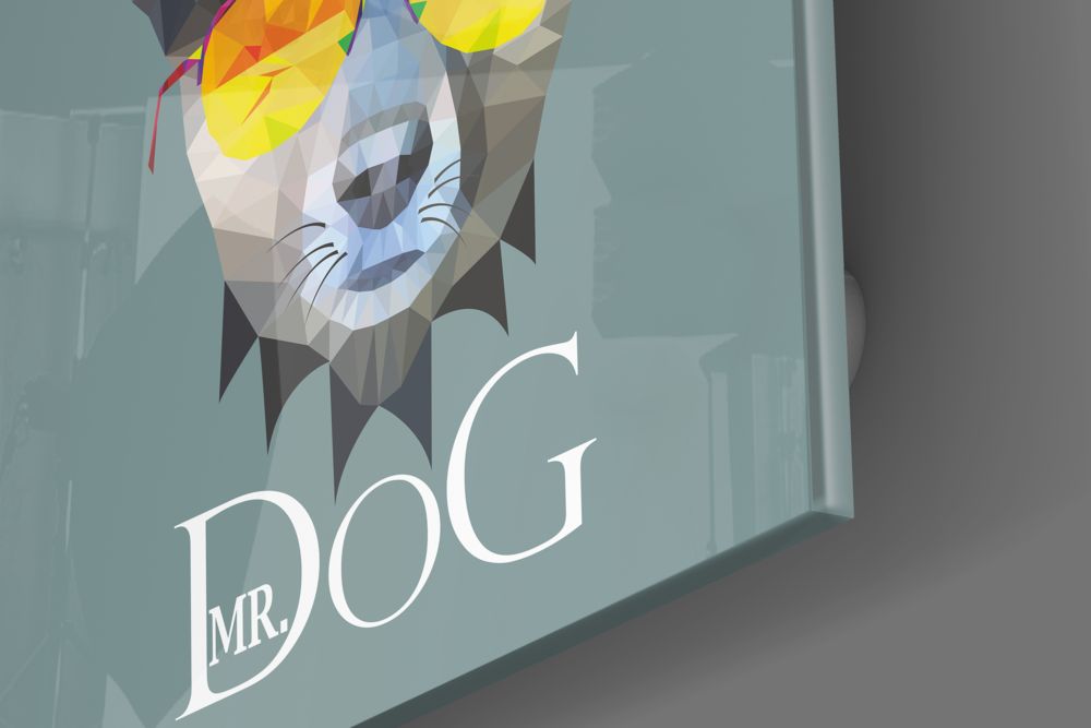 Köpek Cam Tablo