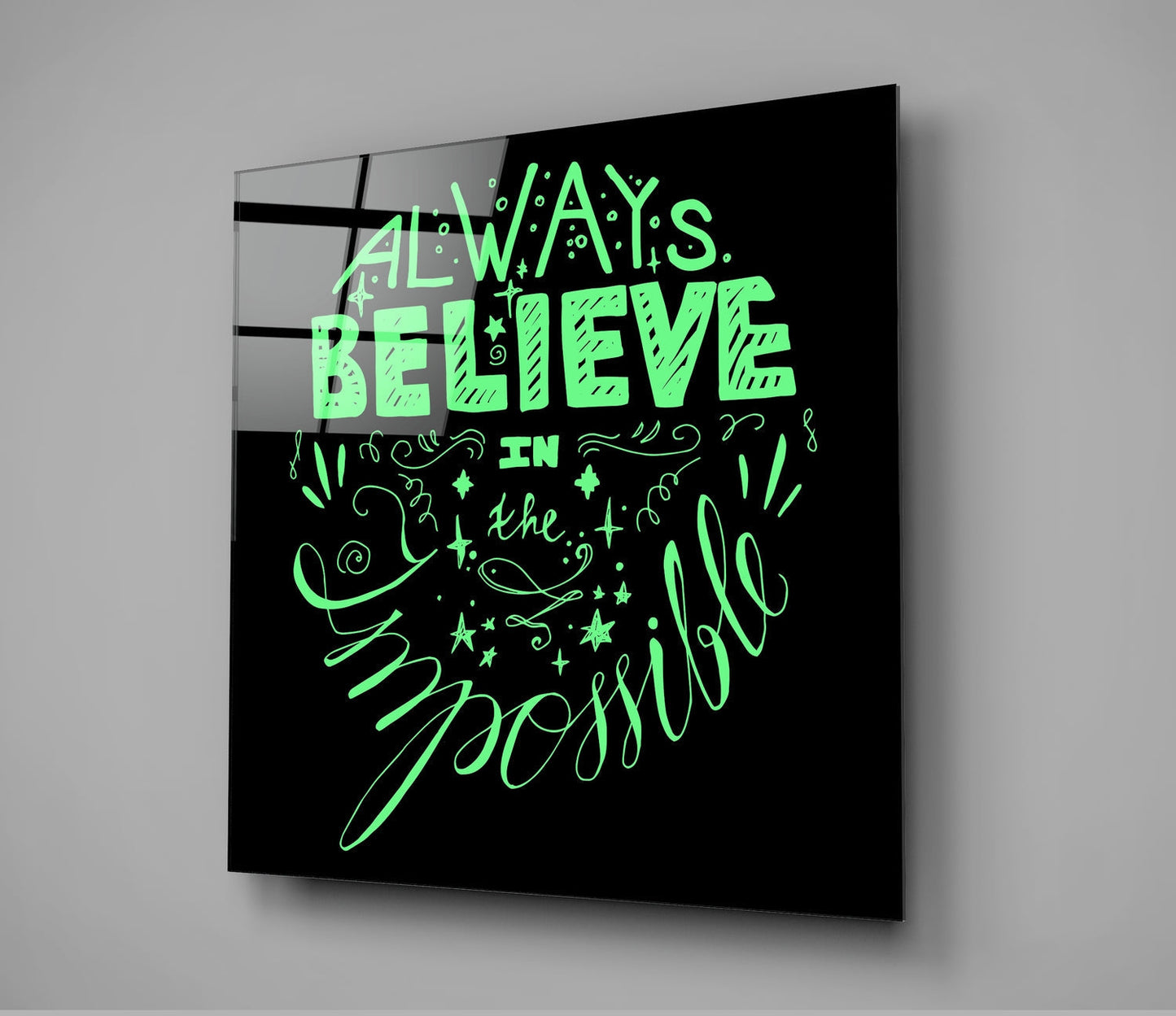 Always Believe in the Impossible Cam Tablo